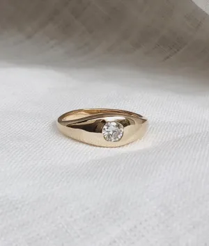 0.3ct Large Diamond Signet