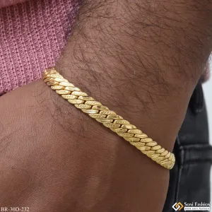 1 Gram Gold Plated Link Awesome Design Bracelet for Men - Style D232