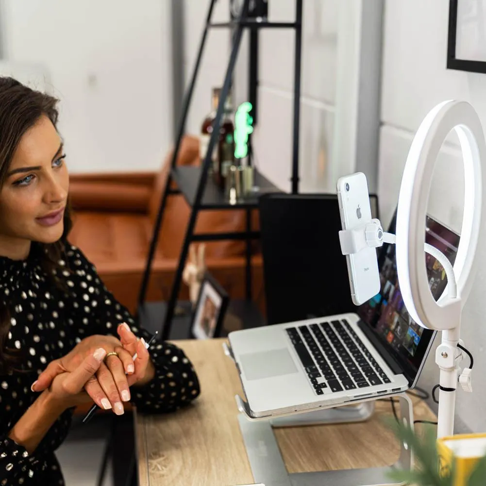 10" White LED Desk Ring Light - Opaluxe