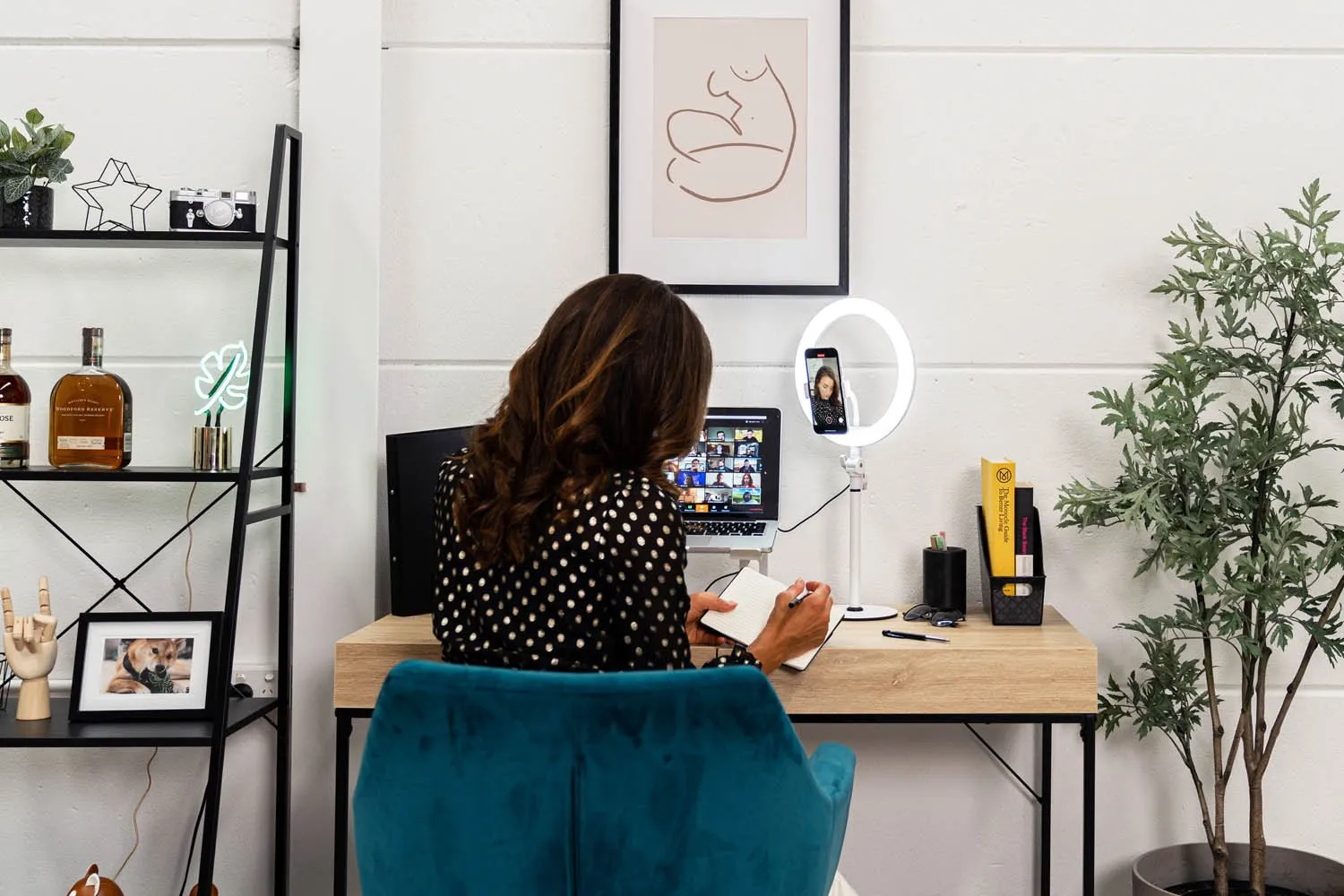 10" White LED Desk Ring Light - Opaluxe