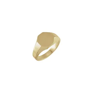12 mm Octagon Signet Ring