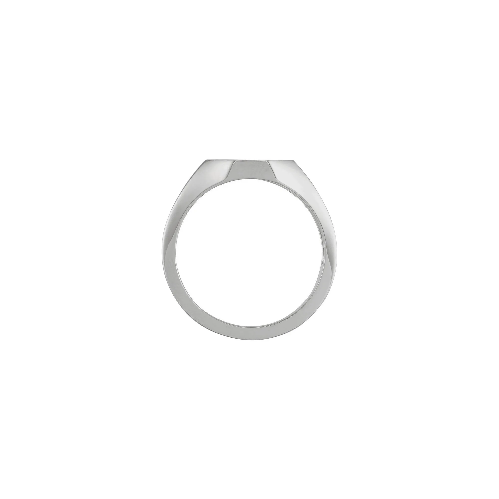 12 mm Octagon Signet Ring