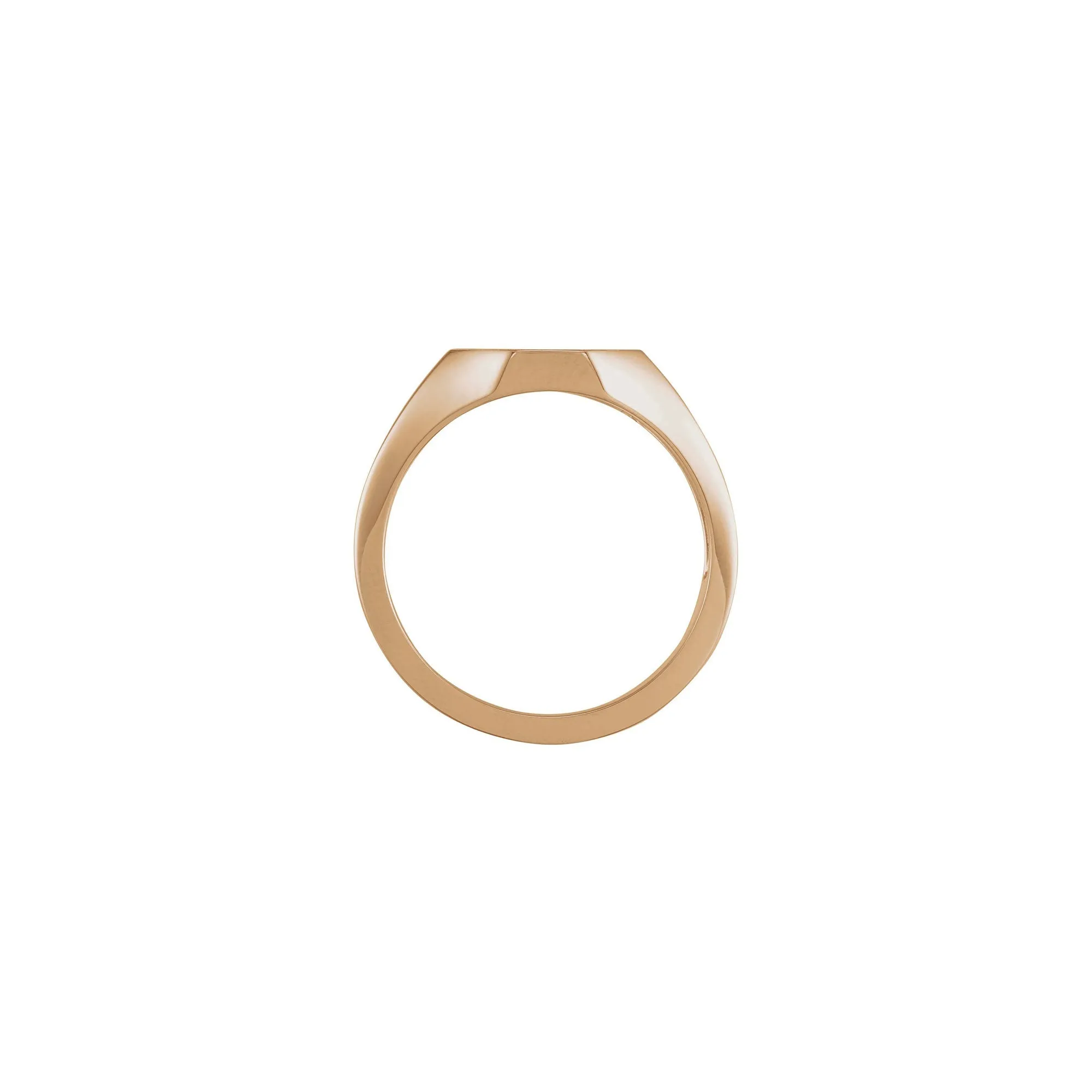 12 mm Octagon Signet Ring