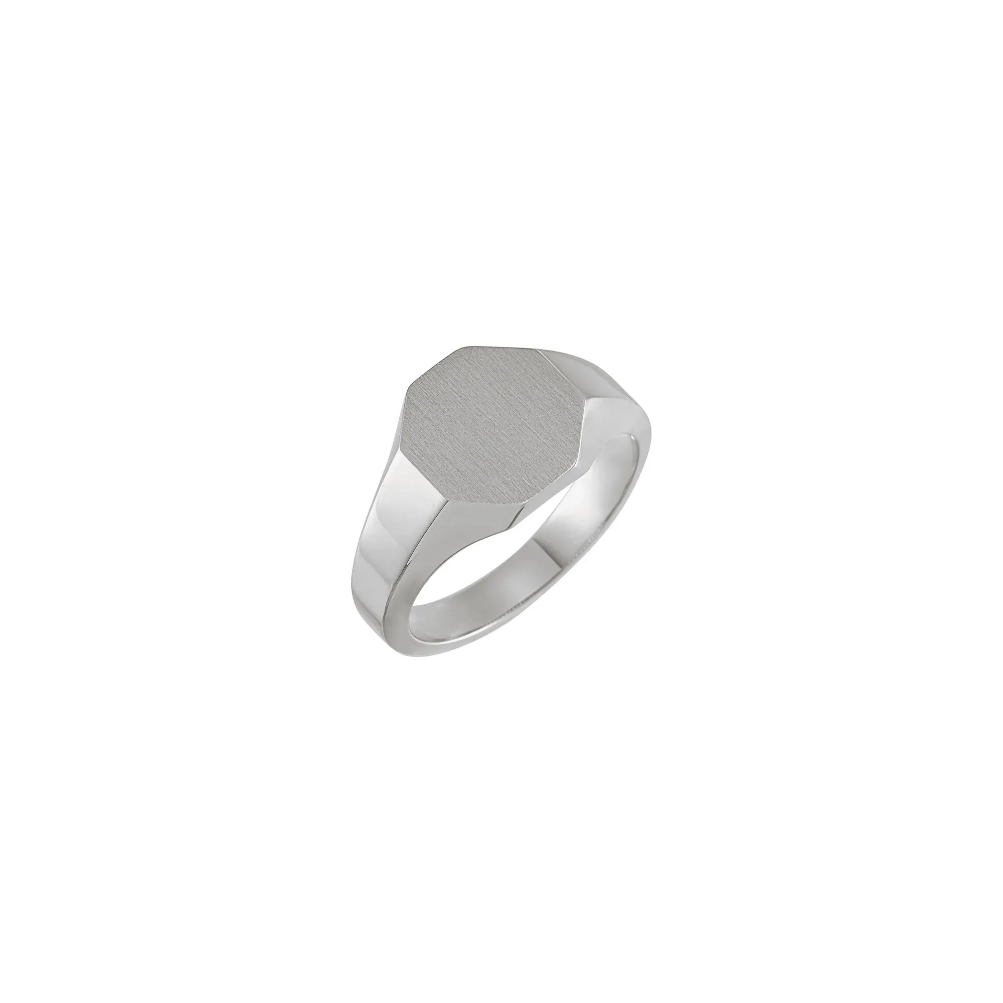 12 mm Octagon Signet Ring