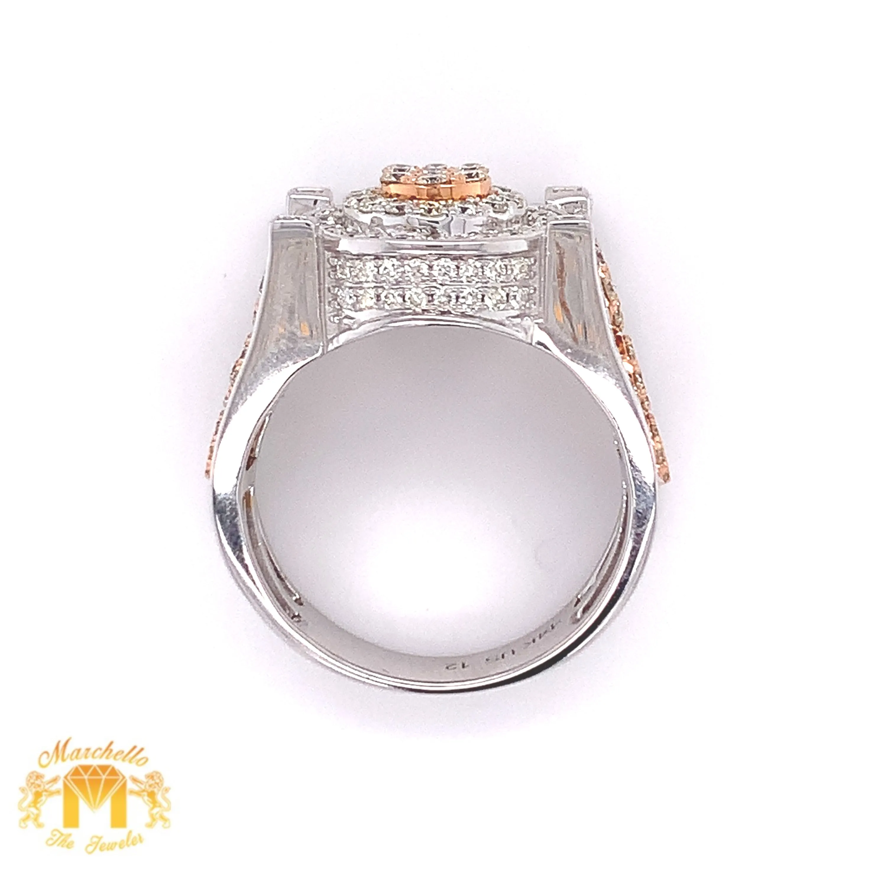 14k Gold Monster #6 Ring with Round Diamond