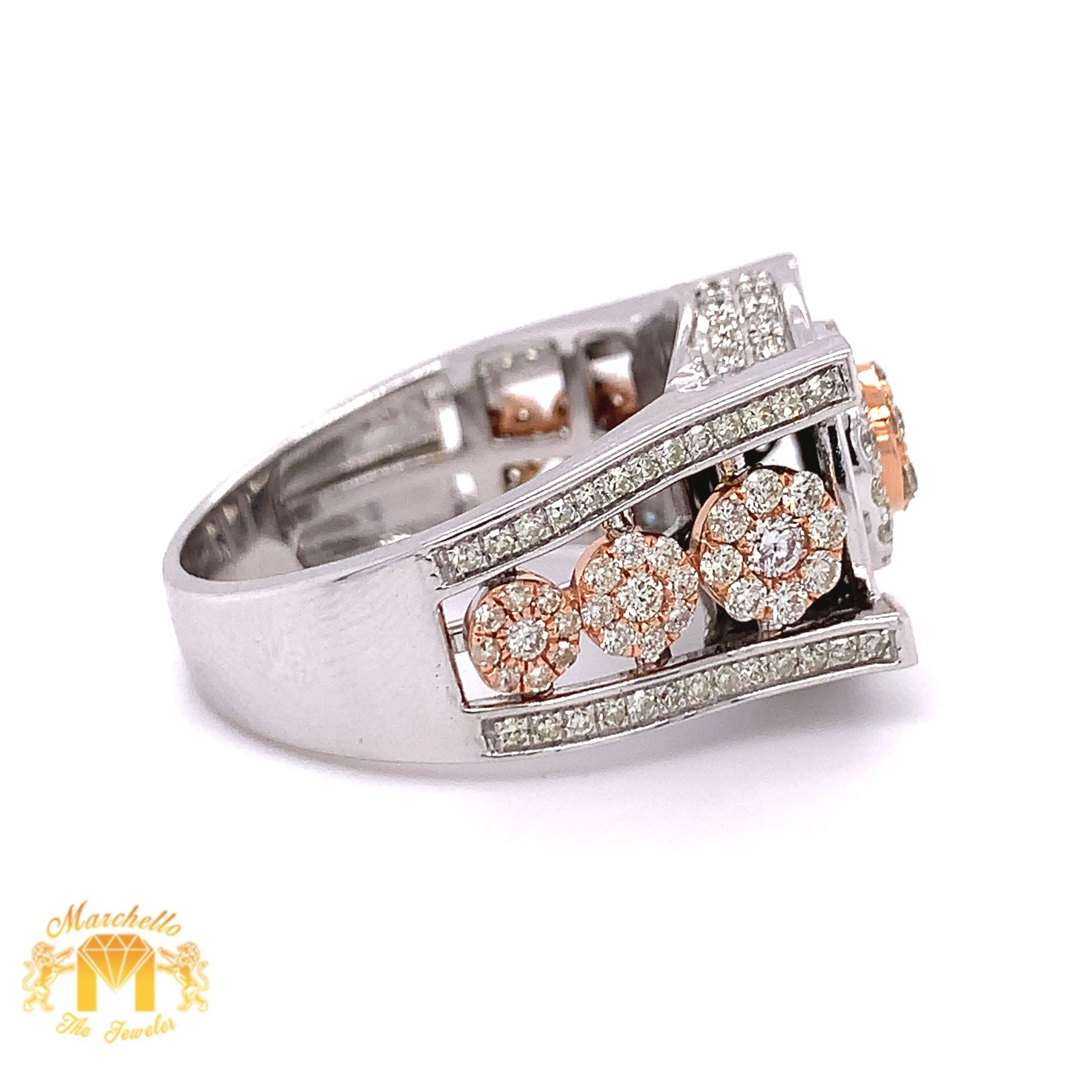 14k Gold Monster #6 Ring with Round Diamond