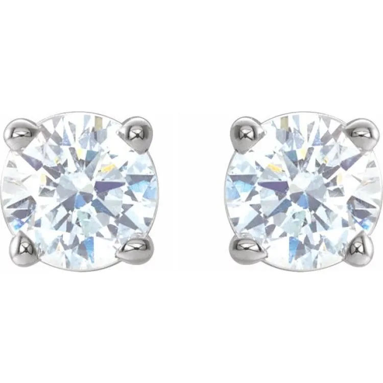 14K White 1/3 CTW Natural Diamond Stud Earrings