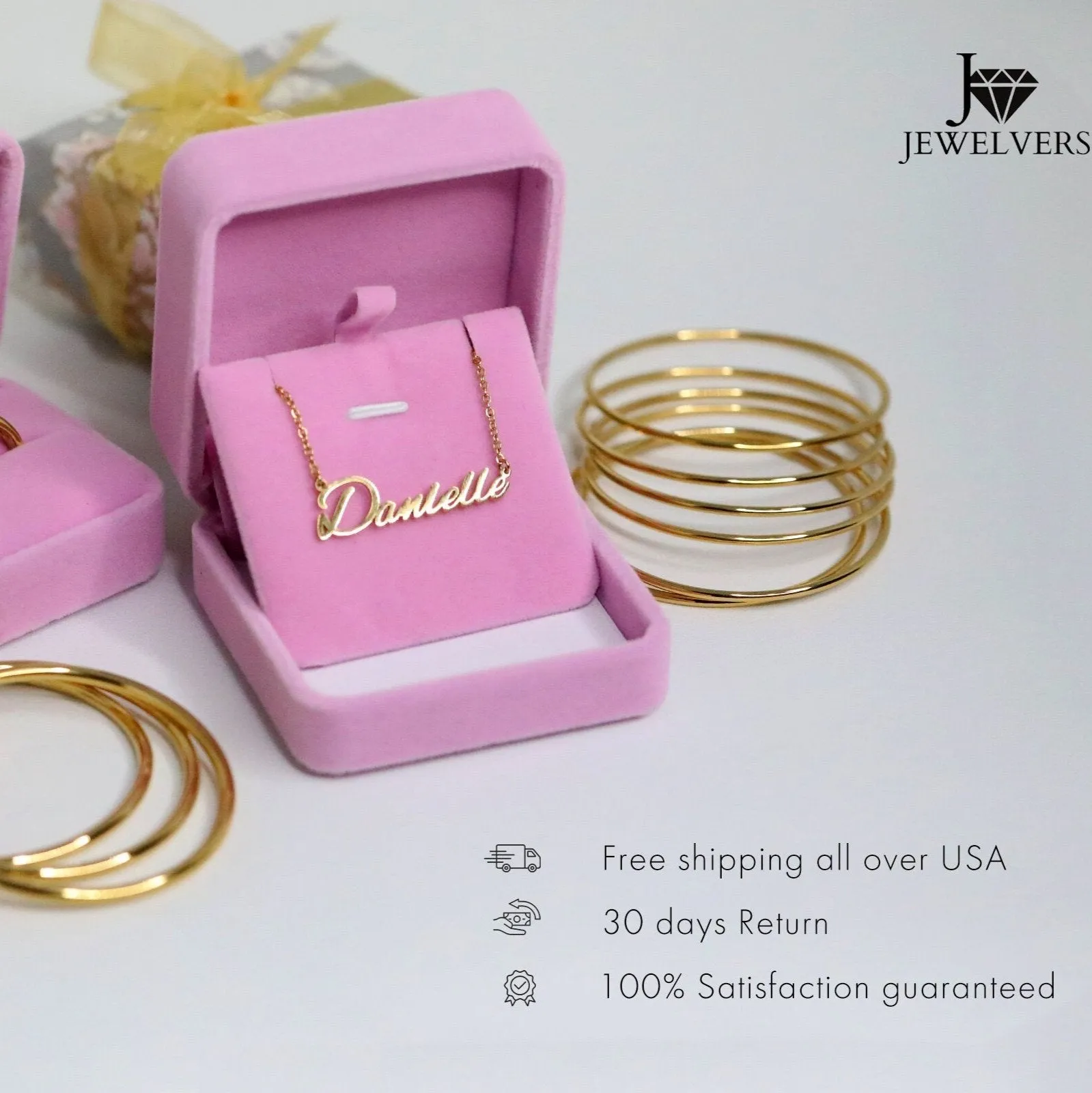 18K Gold-Filled Flat Gold Hoops