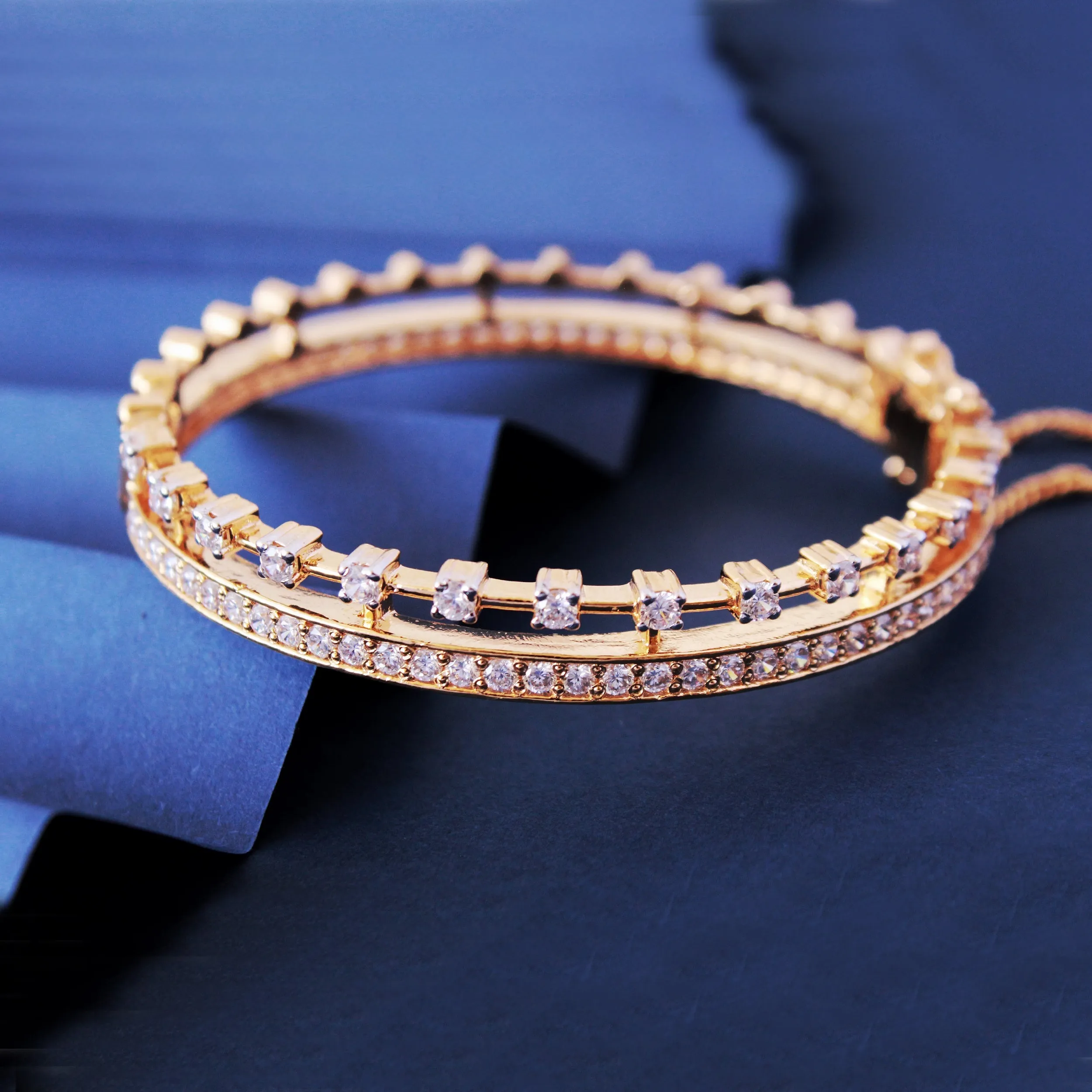 2in1 Cubic Zircon Bangle
