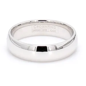 6mm 18k Gold Wedding Band