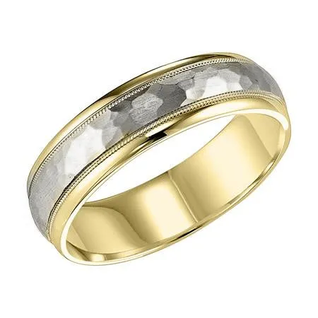 8MM Hammered Wedding Band
