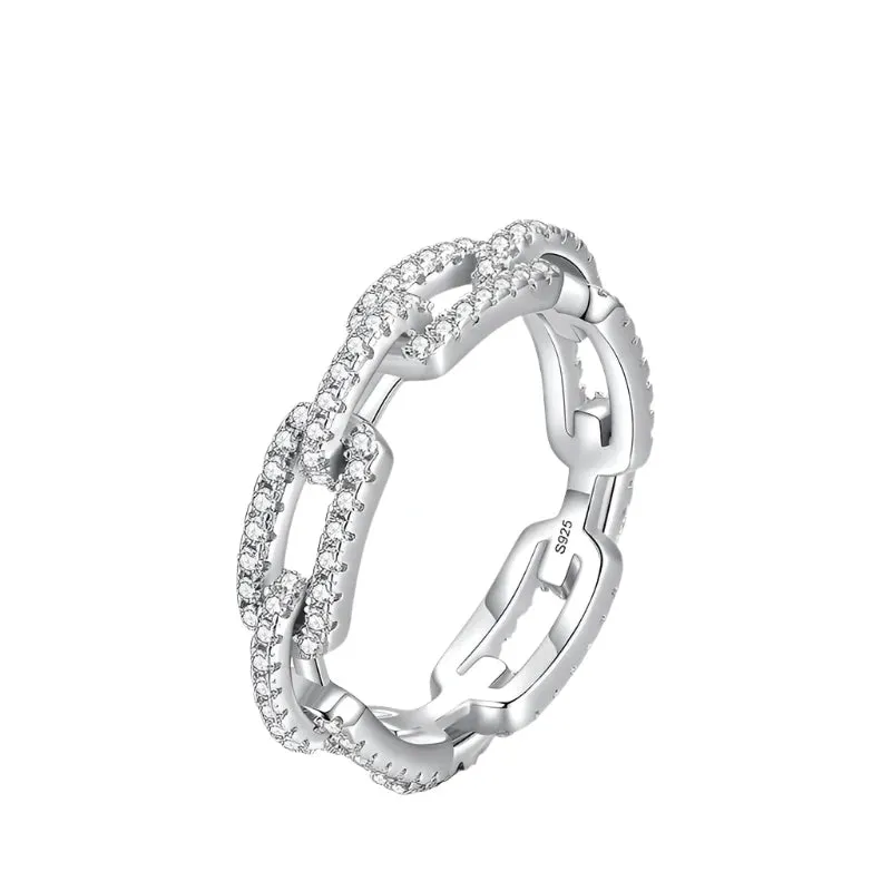 A&A Imani 925 Sterling Silver Chain Ring