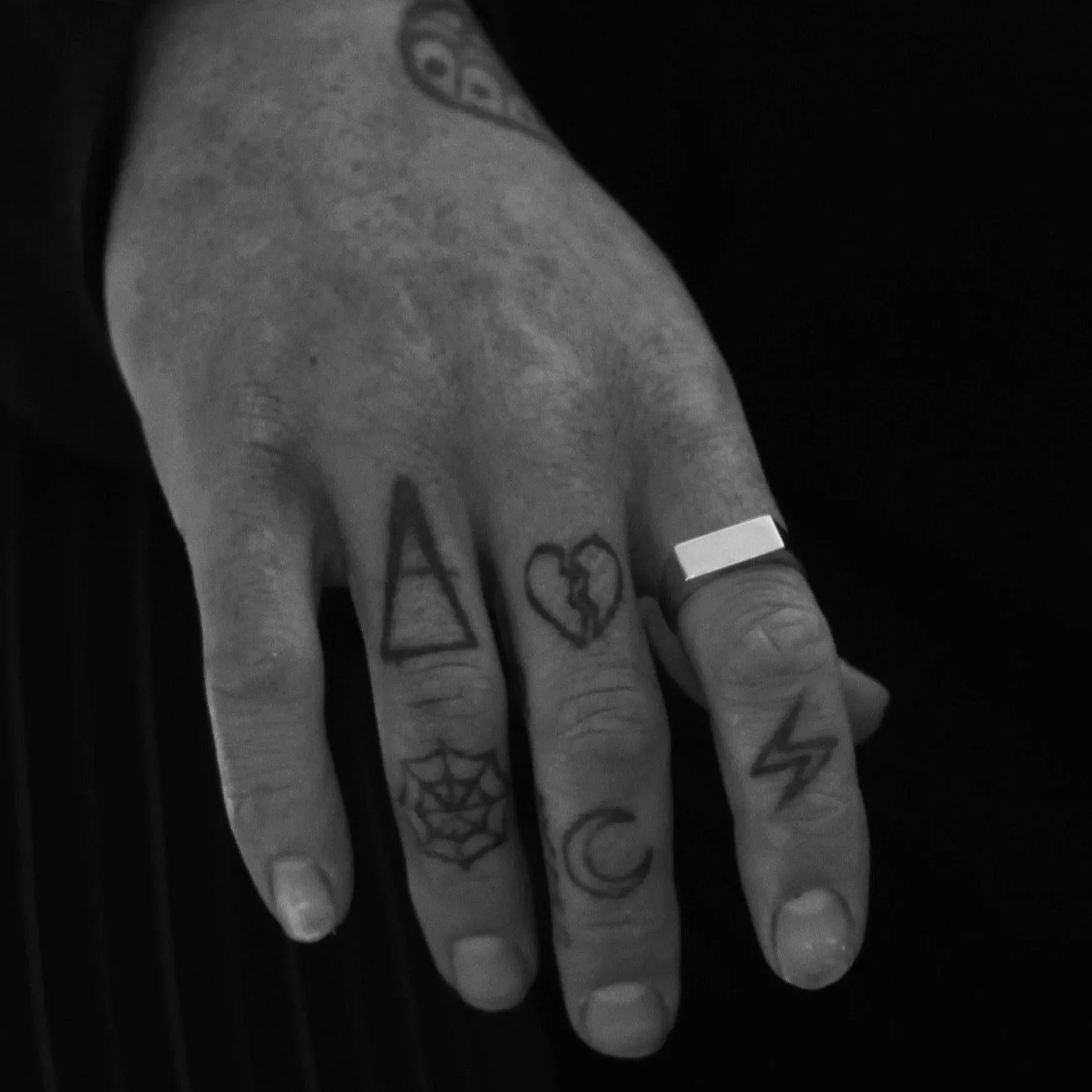 Alana Maria Men's Levi Ring, Silver