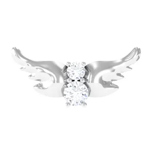 Animal Inspired Diamond Bird Earring for Helix Piercing
