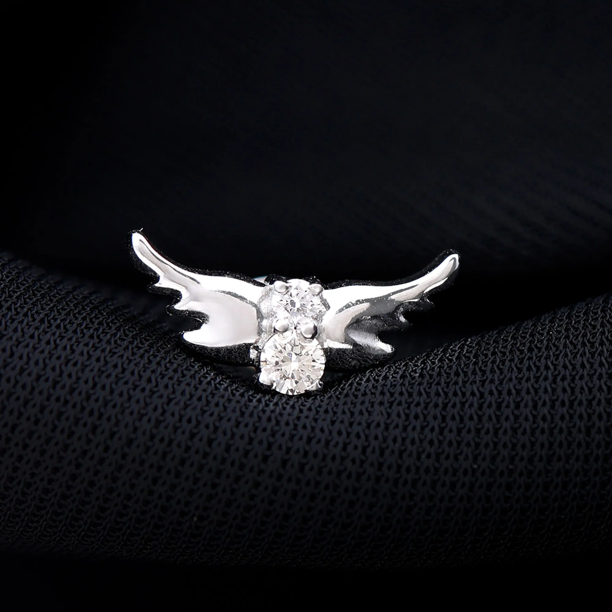 Animal Inspired Diamond Bird Earring for Helix Piercing