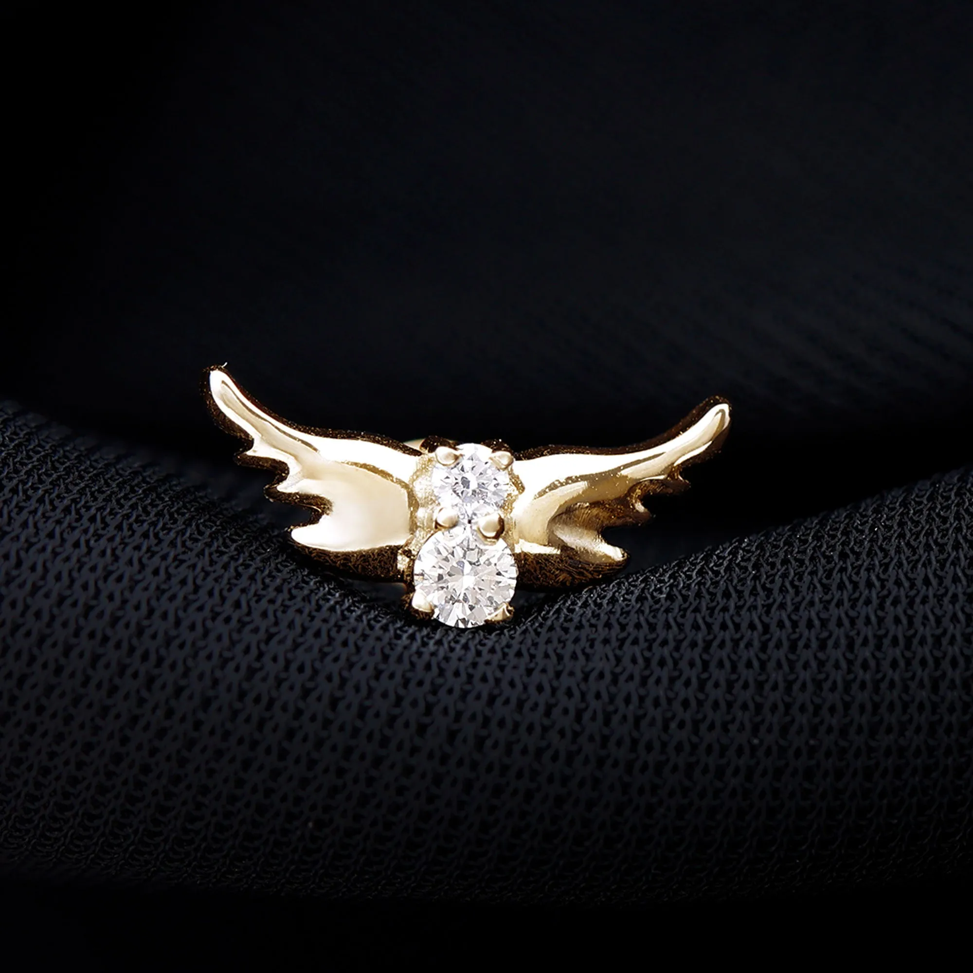 Animal Inspired Diamond Bird Earring for Helix Piercing