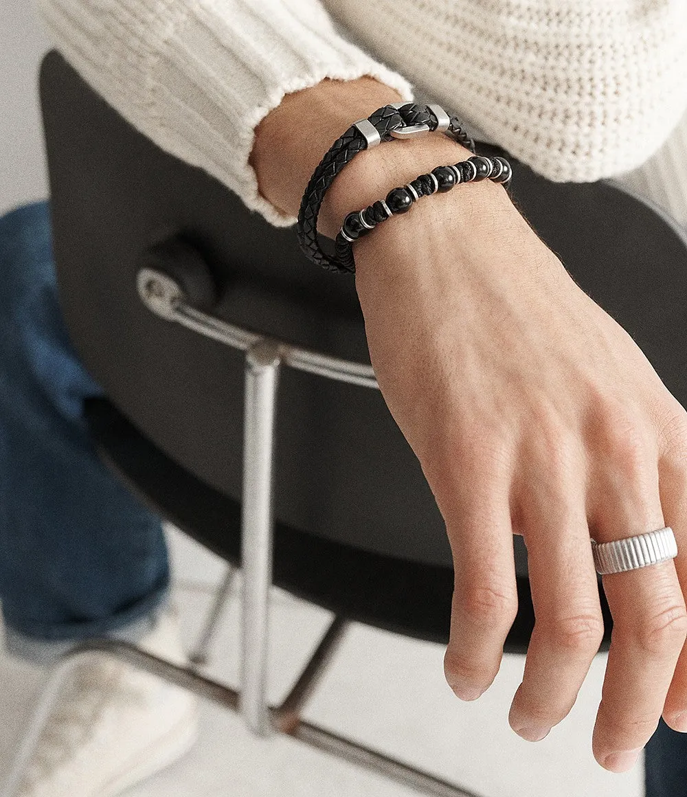 Black Onyx Beaded Bracelet