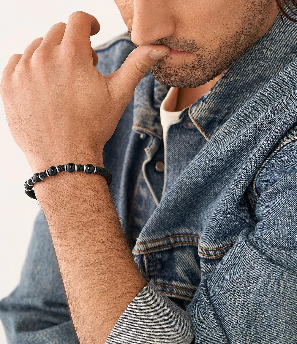 Black Onyx Beaded Bracelet