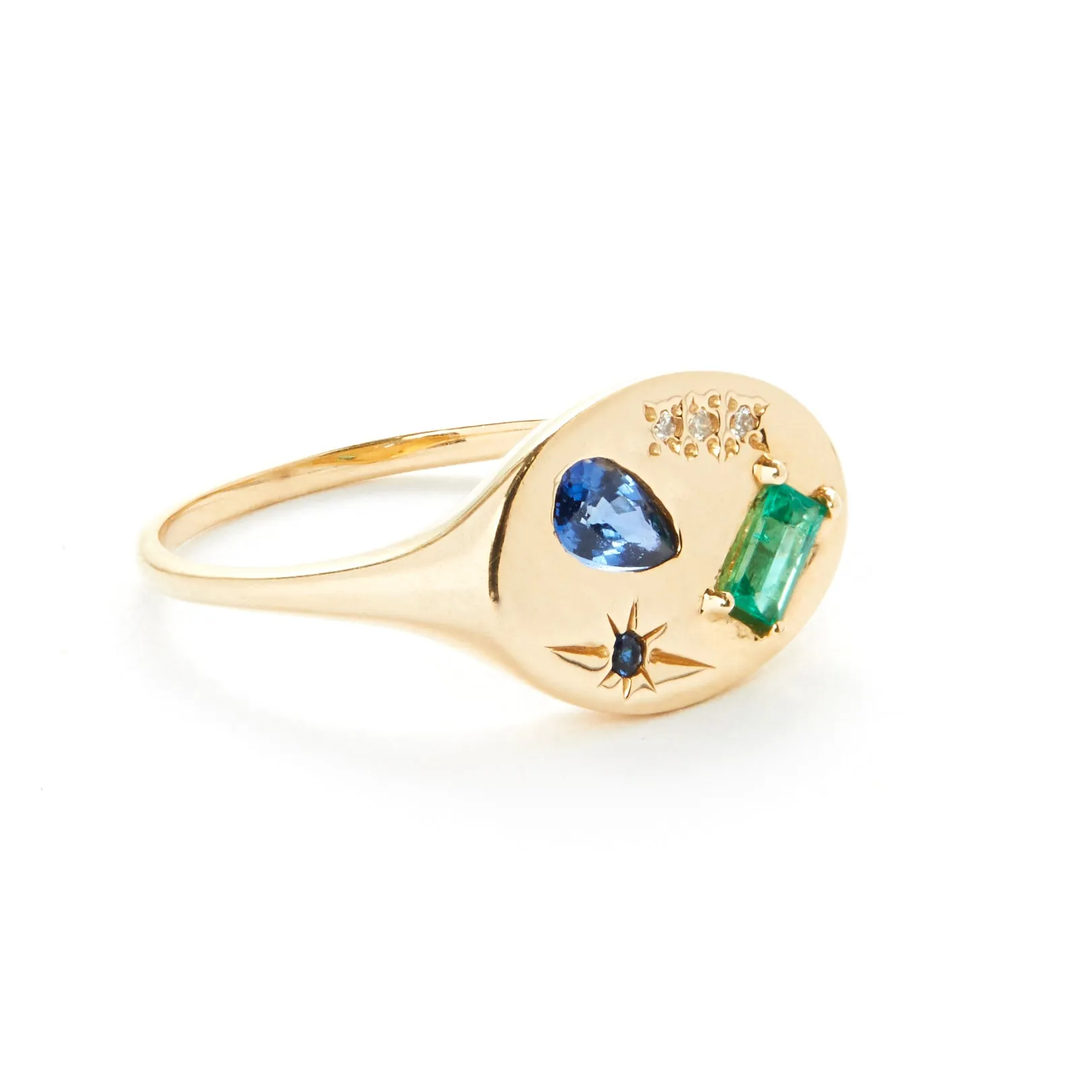 Blue Night Market Signet Ring