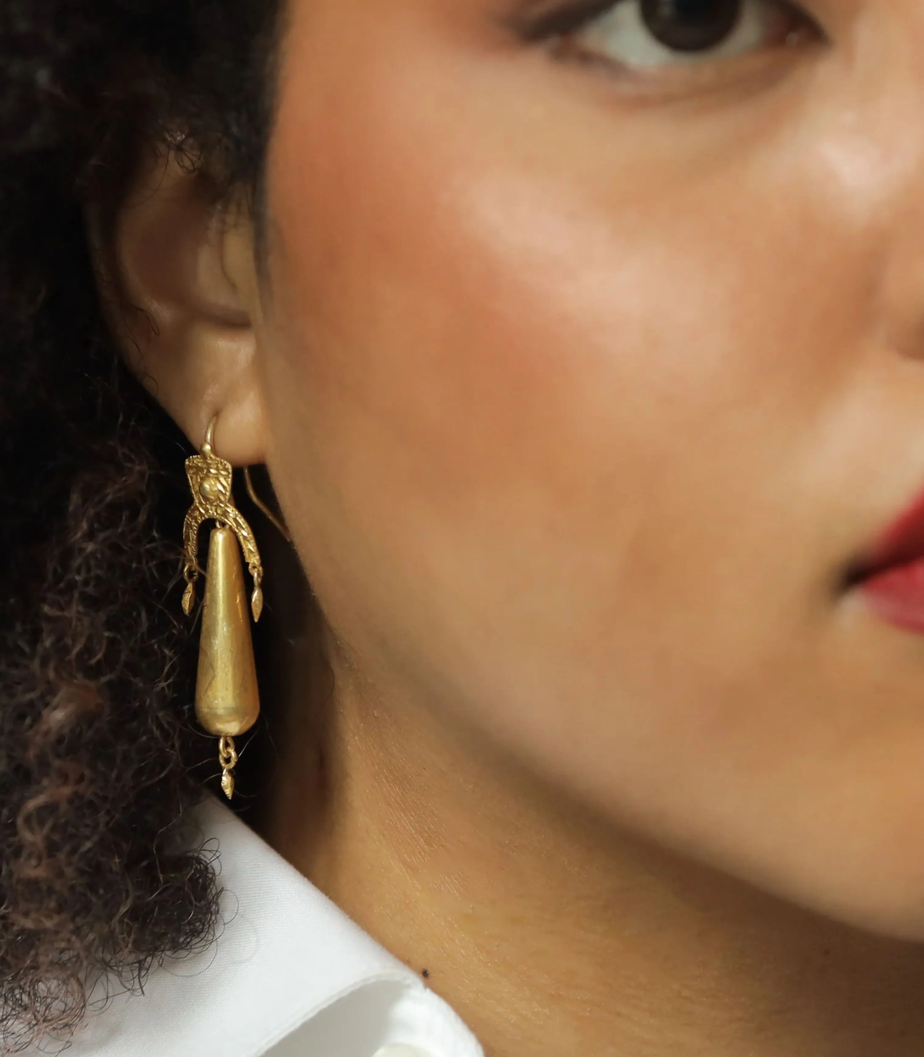 Bumbolya Ivatan Gold Eardrops