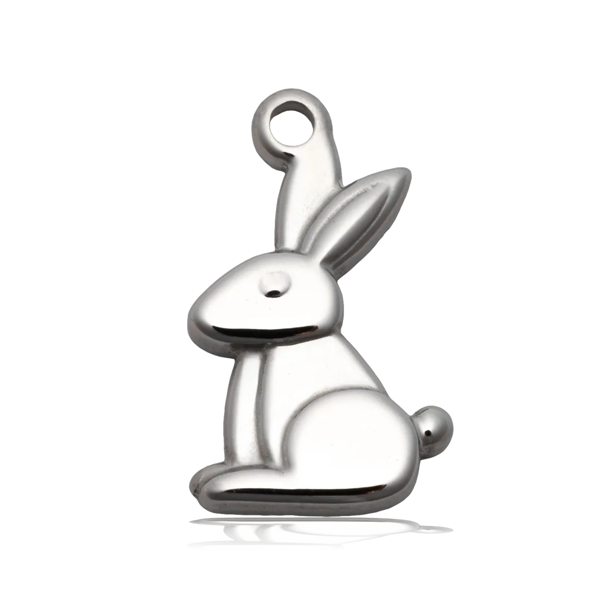 Bunny Charm with Azure Blue Jade Charity Bracelet