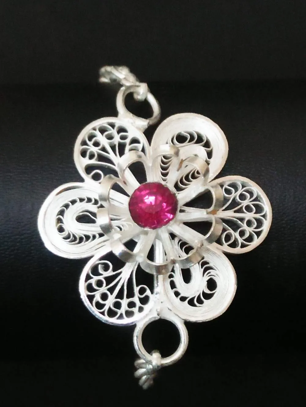 Calming presence - Silver rakhi