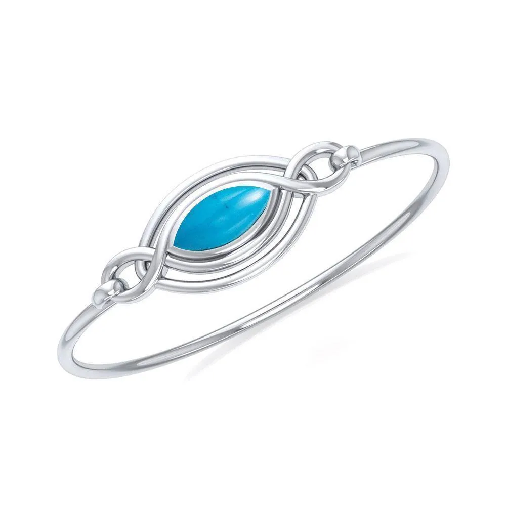 Celtic Knots Silver Bangle TBG338