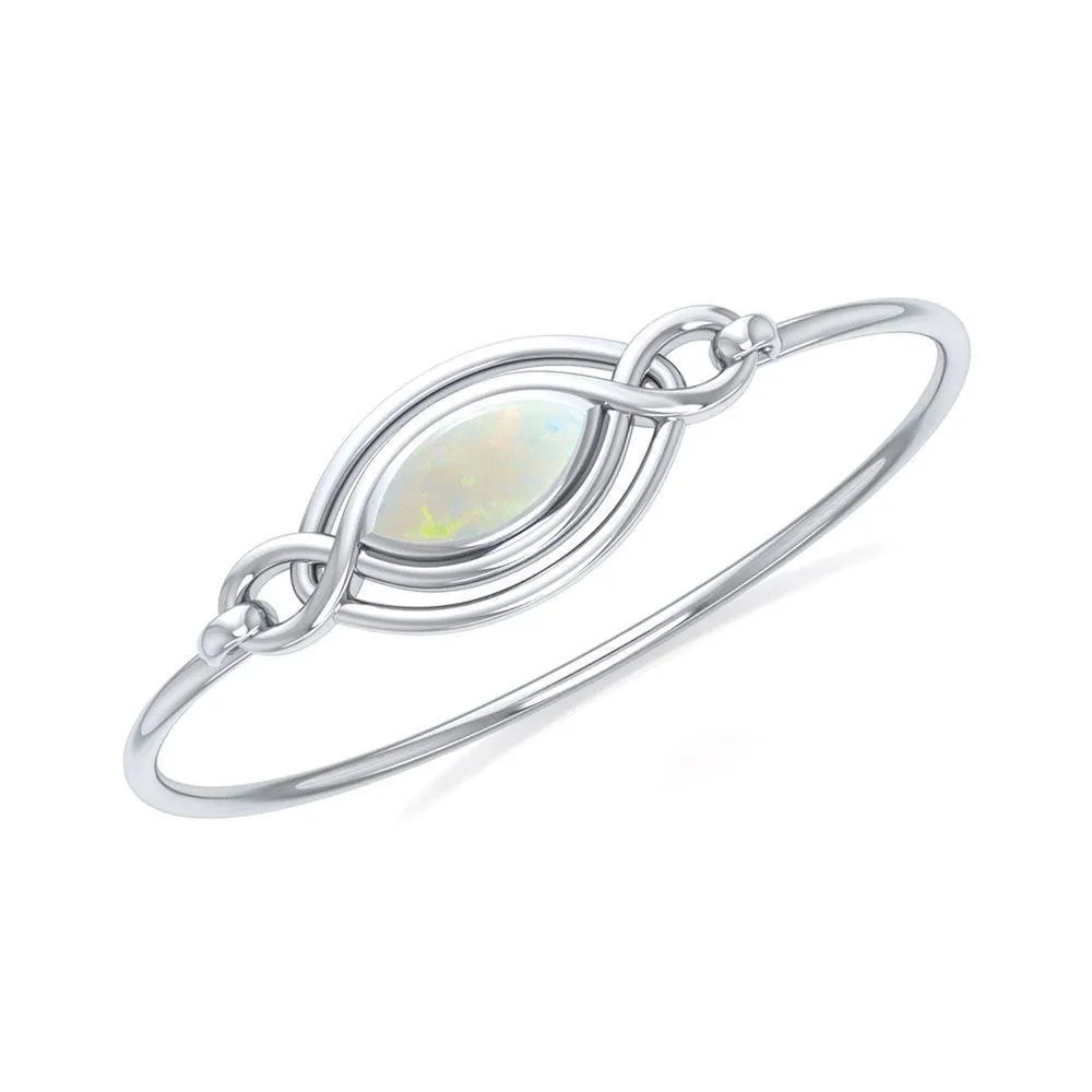 Celtic Knots Silver Bangle TBG338