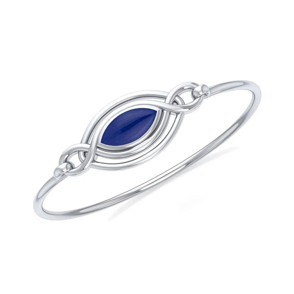 Celtic Knots Silver Bangle TBG338