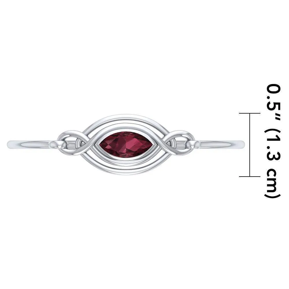 Celtic Knots Silver Bangle TBG338