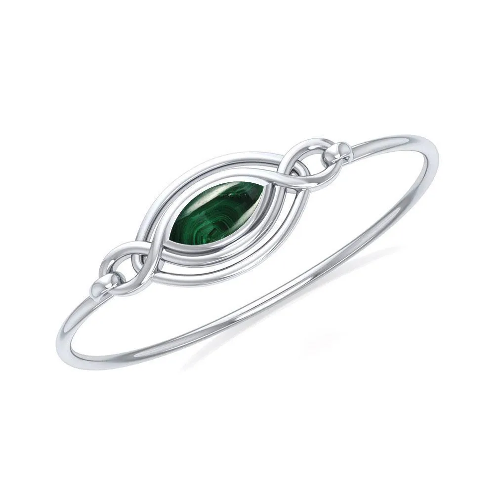 Celtic Knots Silver Bangle TBG338