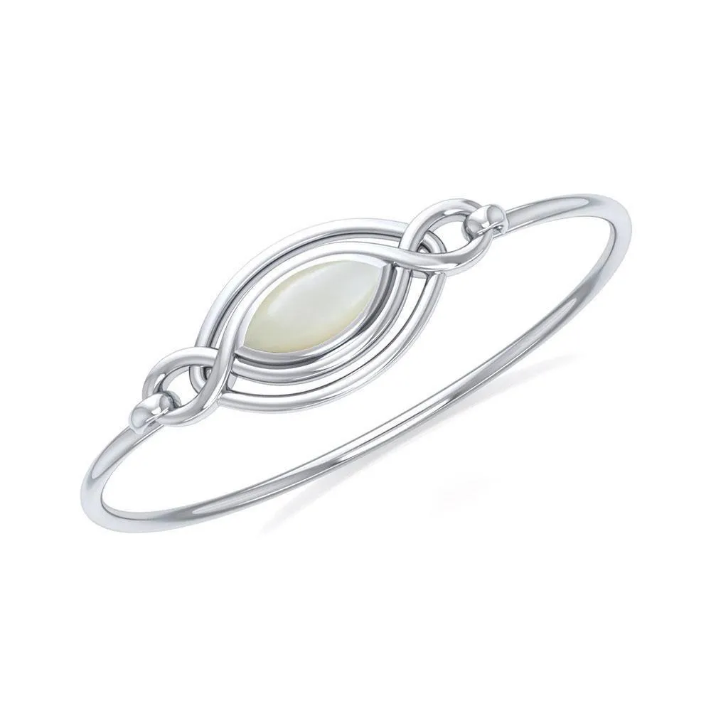 Celtic Knots Silver Bangle TBG338