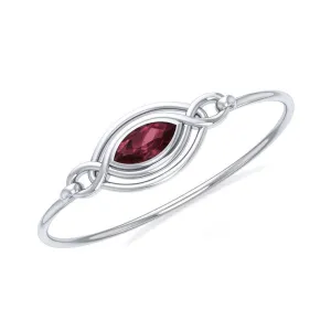 Celtic Knots Silver Bangle TBG338