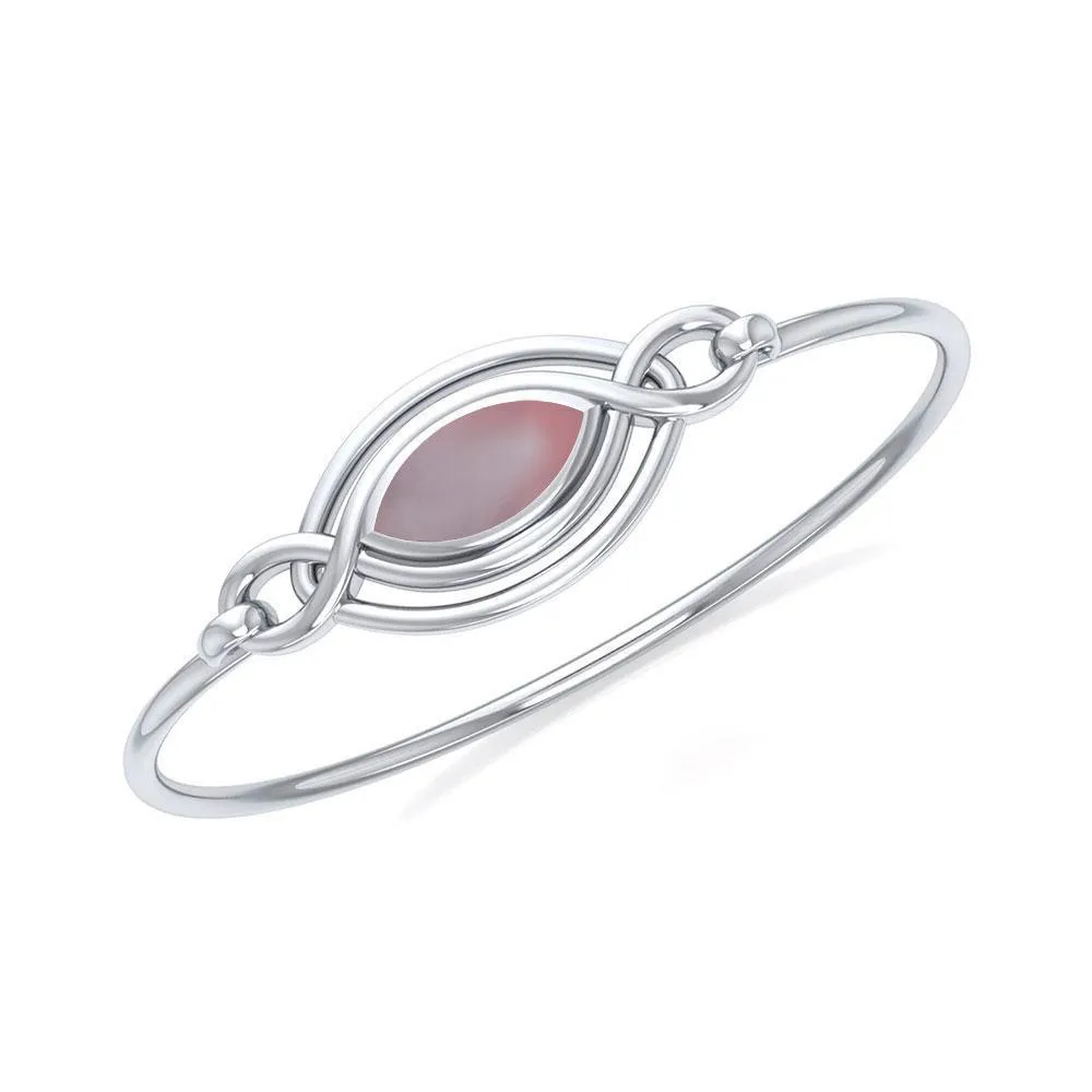 Celtic Knots Silver Bangle TBG338