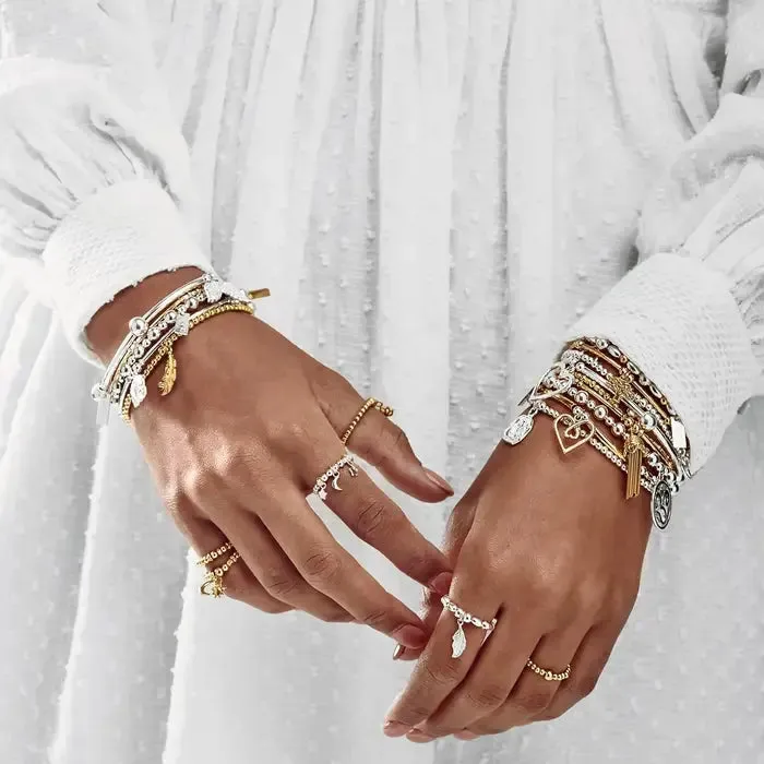 CHLOBO Mixed Metal Filigree Feather Bracelet