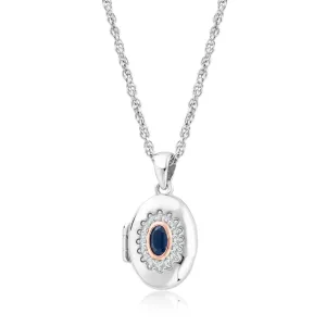 Clogau Princess Diana Silver and Sapphire Locket 3SLDD0072