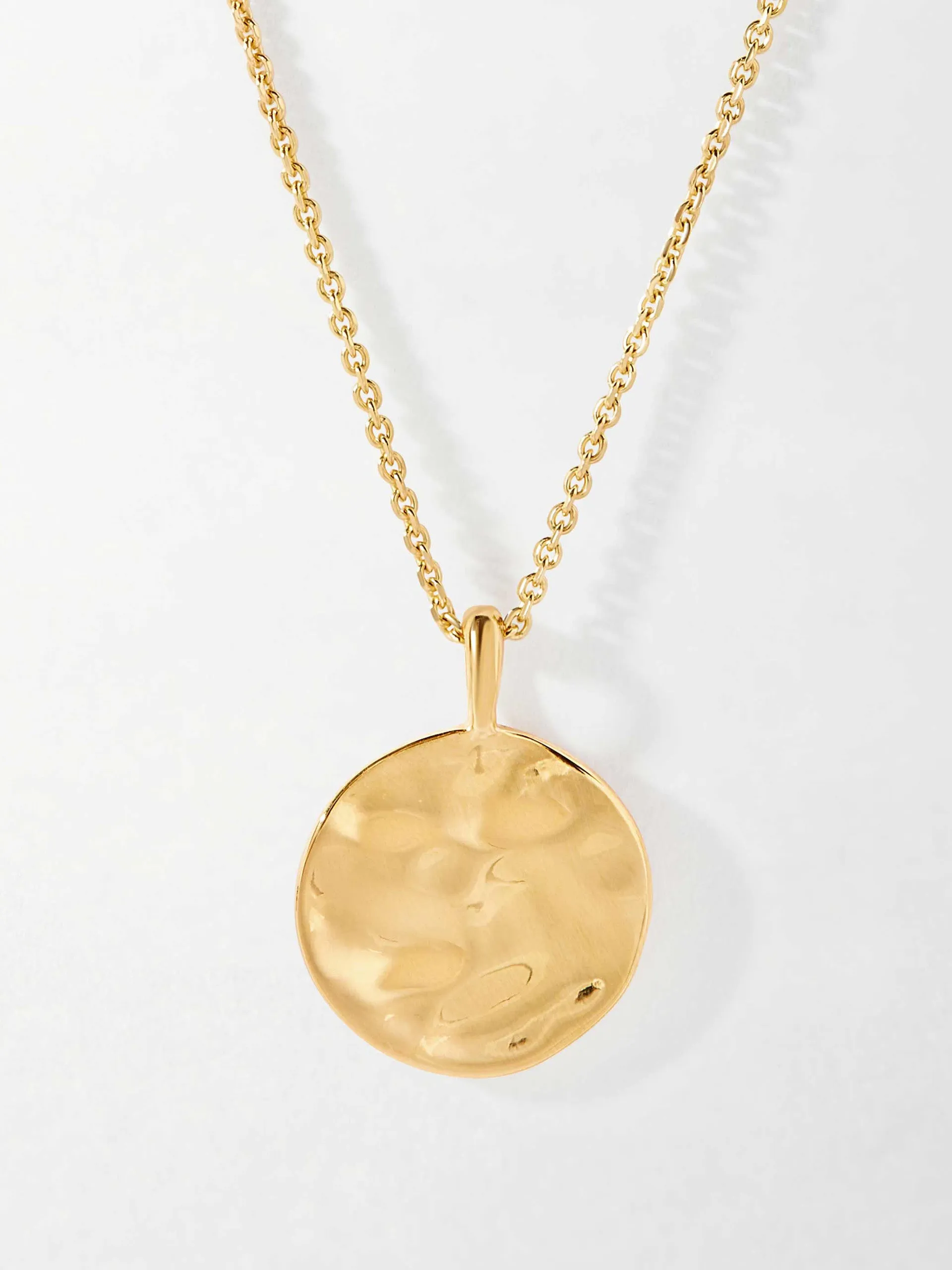 Coin deco birthstone necklace