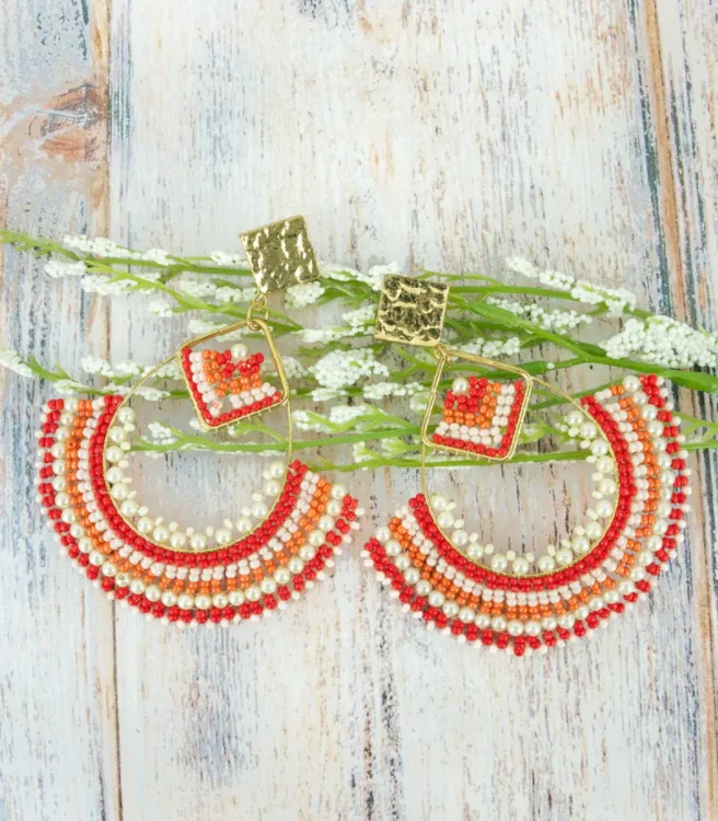 Coral Earrings