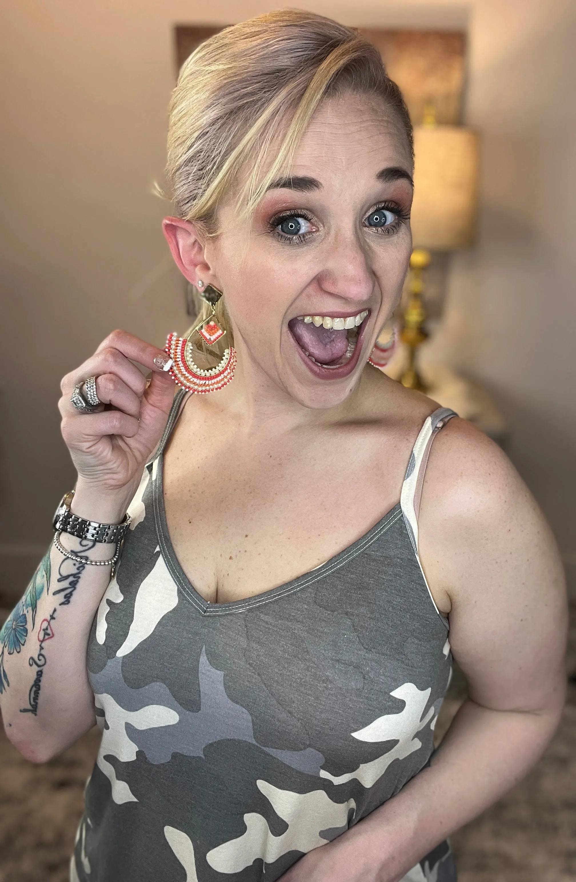 Coral Earrings