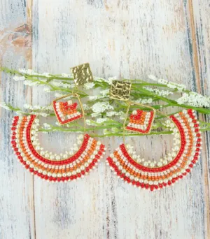 Coral Earrings