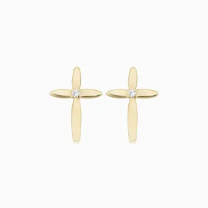 Cross My Heart Studs