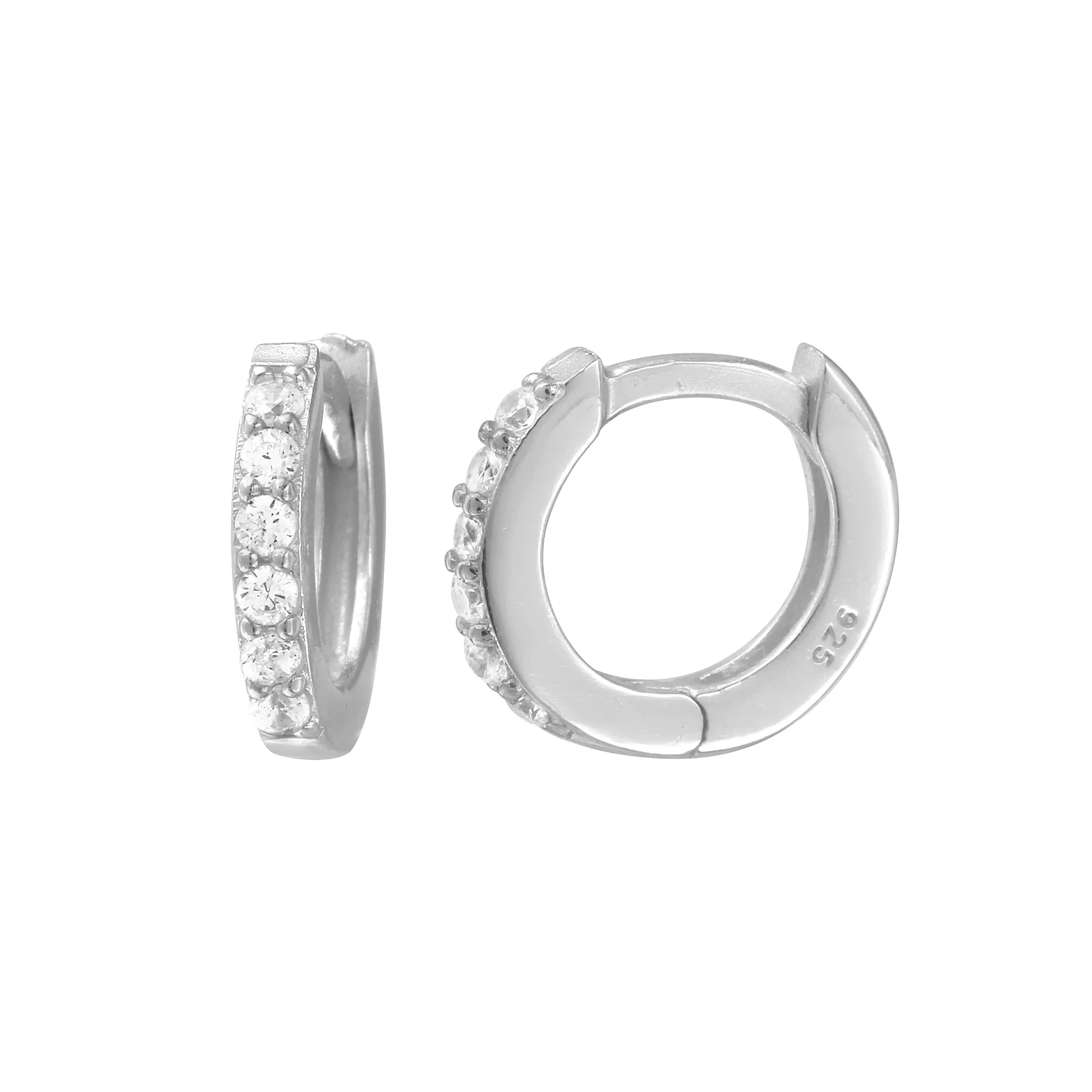 CZ Extra Mini Hoops Earrings
