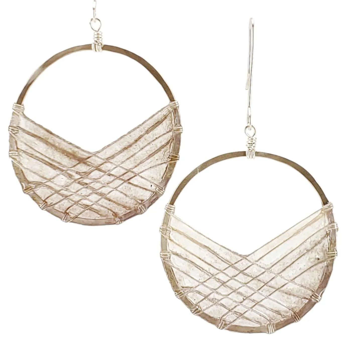 Earrings - Silver Bird's Nest (Assorted Colors) by Verso