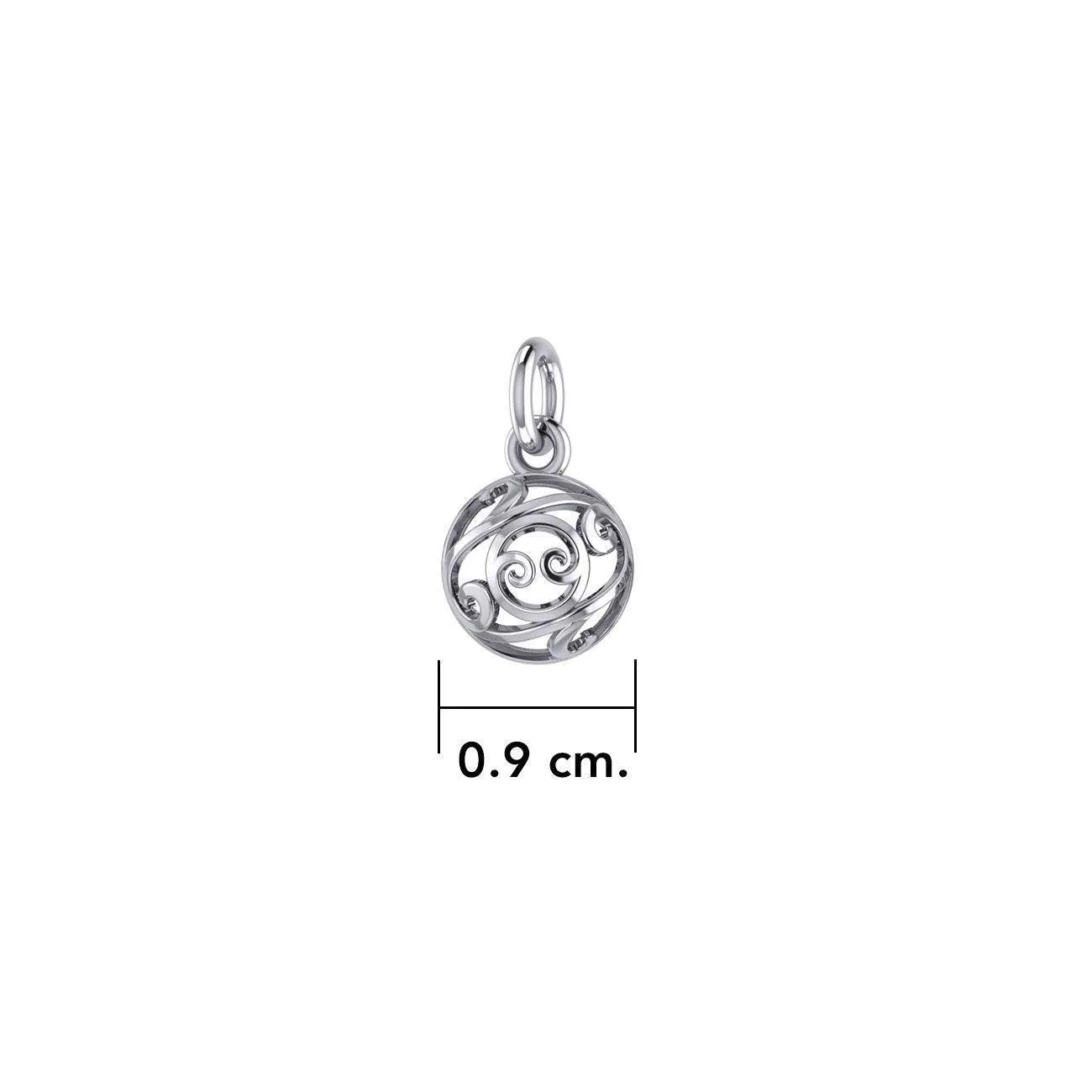 Filigree Ball Silver Charm TC459