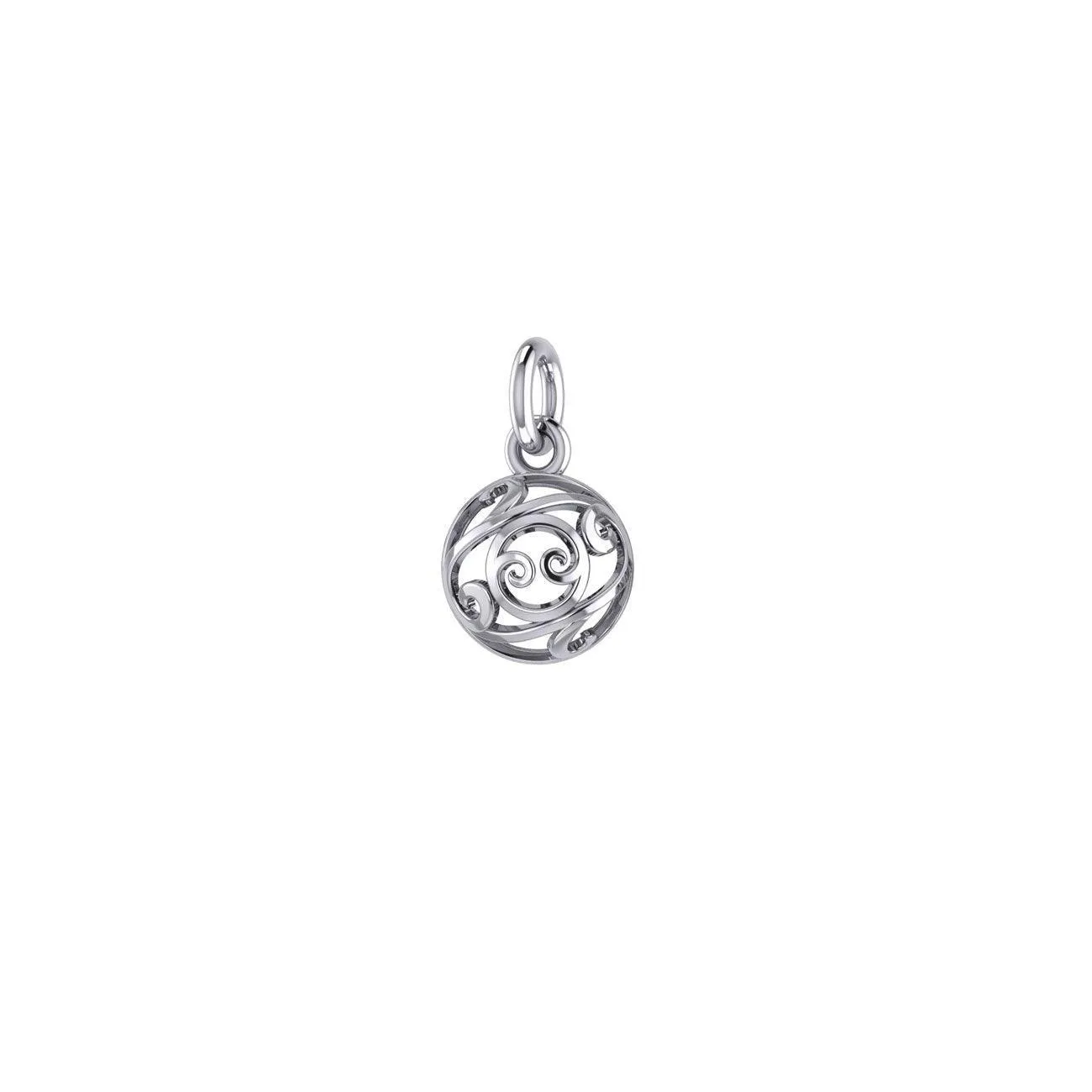 Filigree Ball Silver Charm TC459