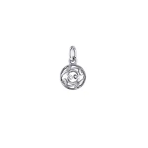 Filigree Ball Silver Charm TC459