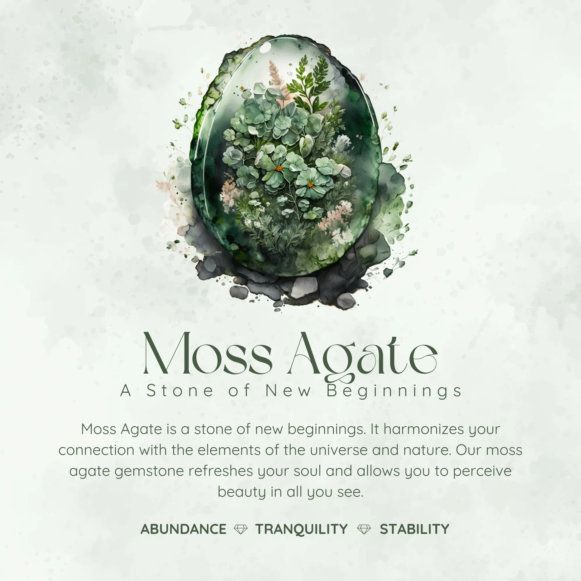 Foliage Whispers Necklace and Leafy Cascades Moss Agate Earrings Set