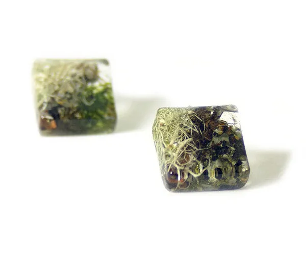 Forest Mix Resin Earrings