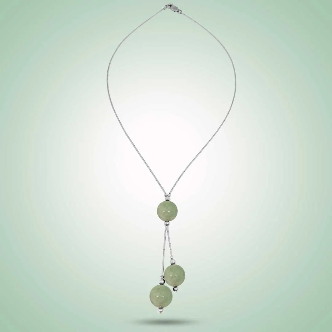 Green 'Y' Necklace