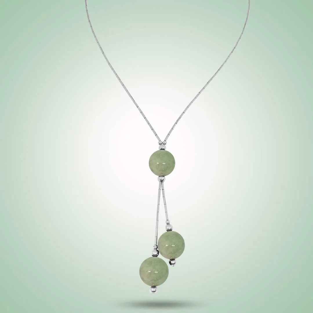 Green 'Y' Necklace